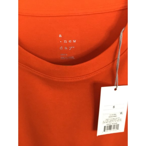 A New Day T-Shirt Dress/Skirt Orange Size Small NWT - Picture 2 of 10